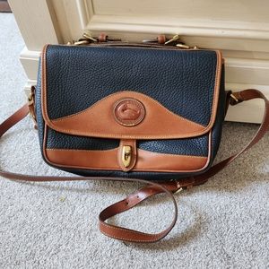 Vintage leather dooney and bourke messenger bag